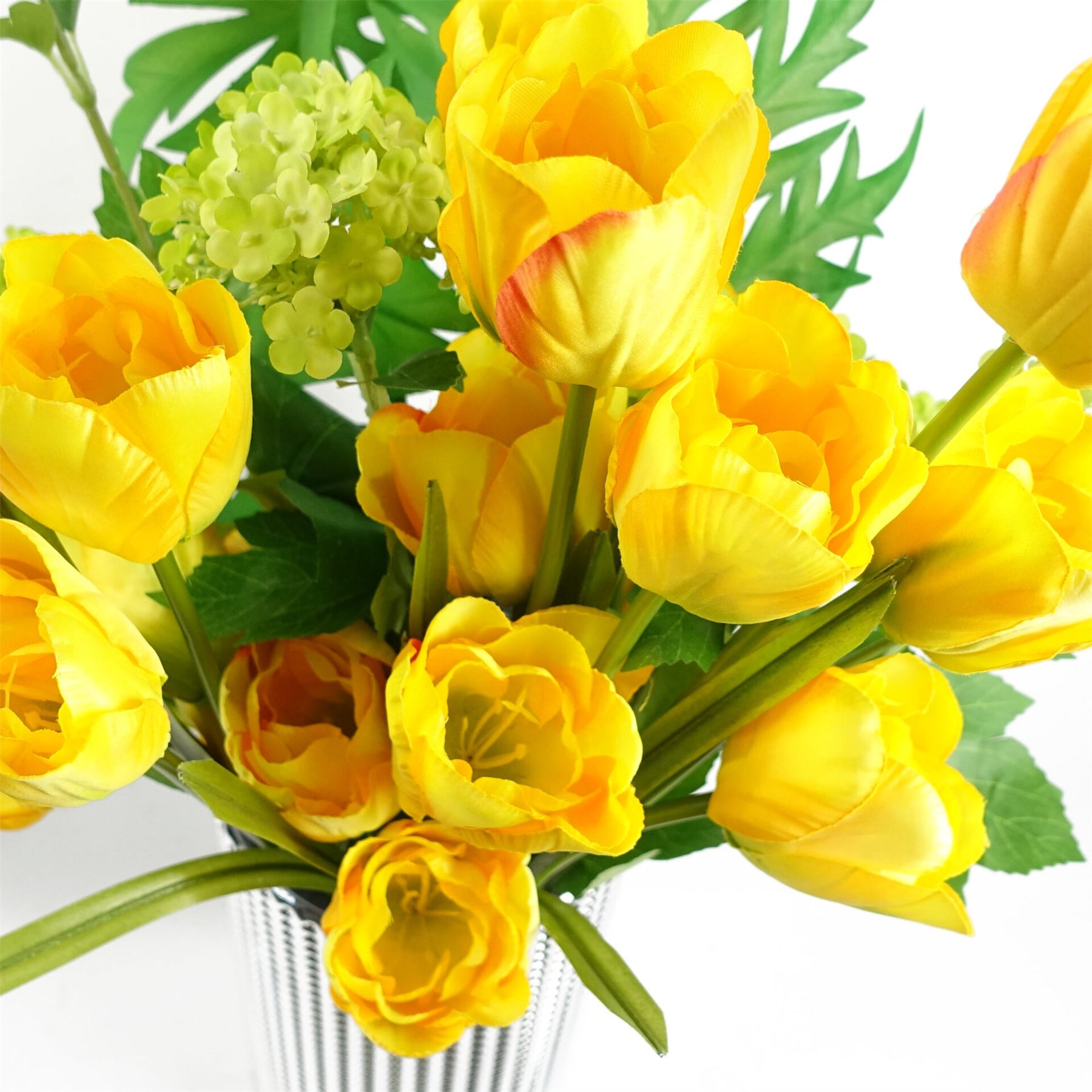 80cm Artificial Tulip Yellow Stem-4