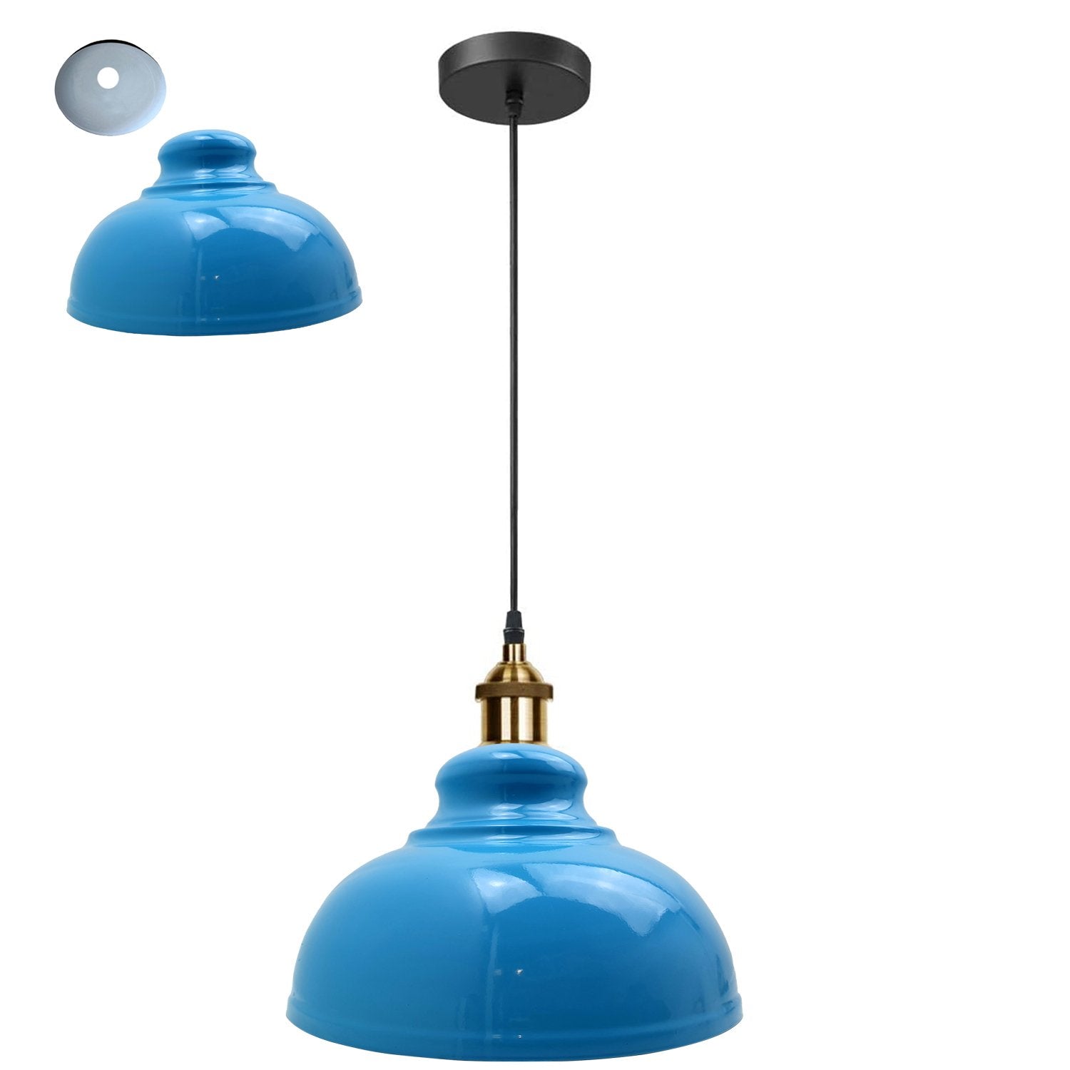 Retro Pendant Light Shade Vintage Industrial Ceiling Lighting LED Restaurant Loft With Free Bulb~2101-9