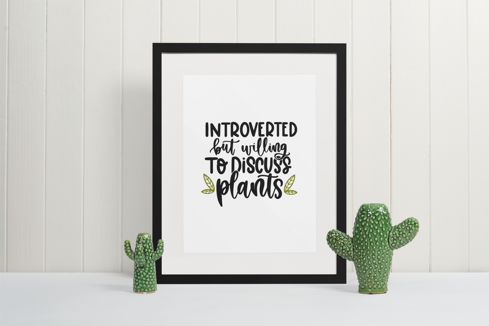 Introverted But Willing To Plant Obsessed Humorous Home Wall Decor Print-0