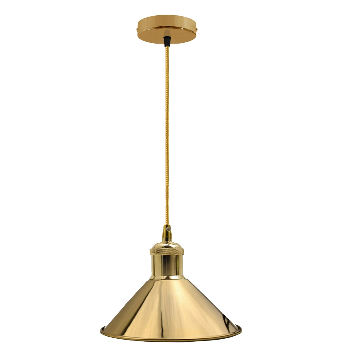 Rustic Style Metal Pendant Light Hanging Lamp Ceiling Industrial Brushed~1517-1