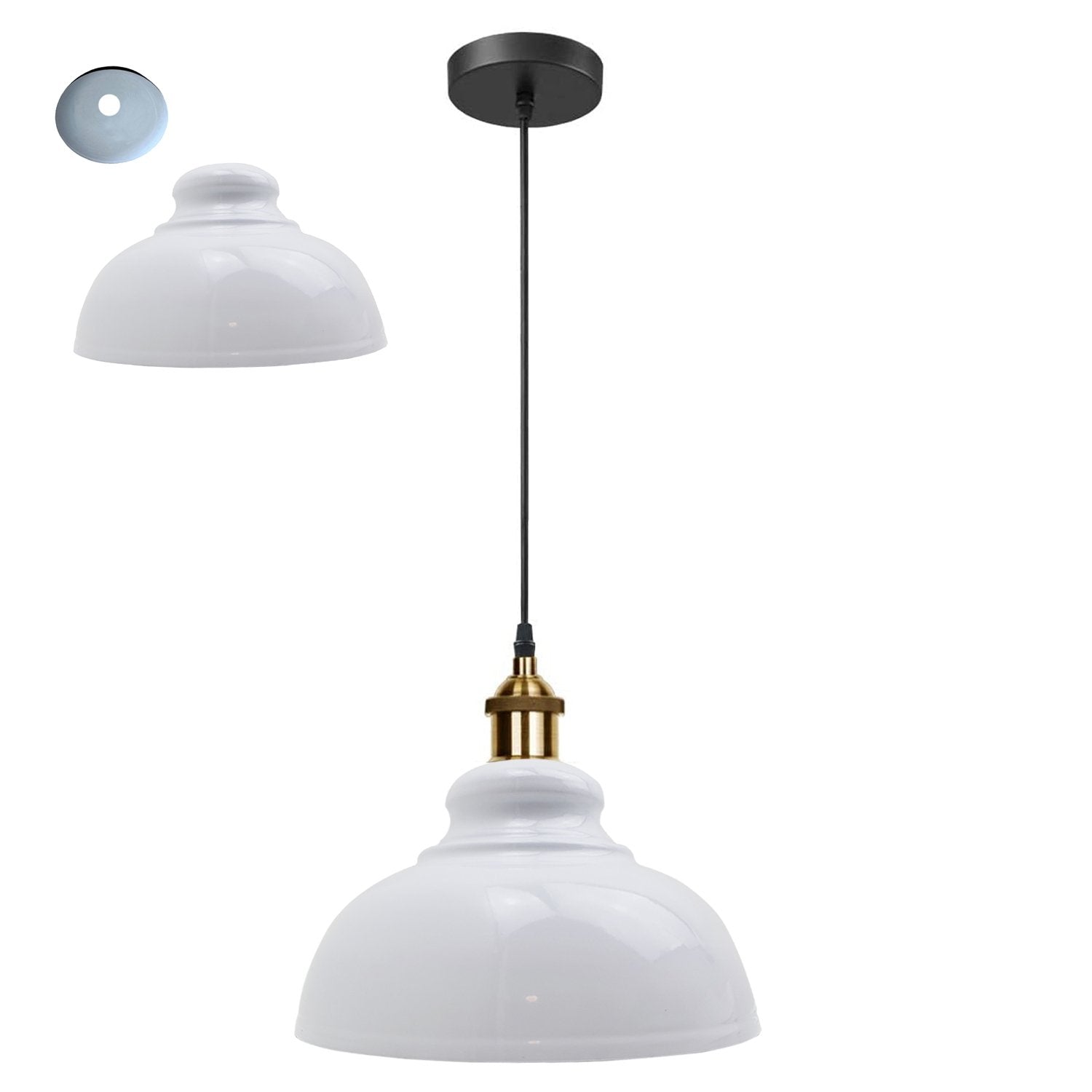 Retro Pendant Light Shade Vintage Industrial Ceiling Lighting LED Restaurant Loft With Free Bulb~2101-15