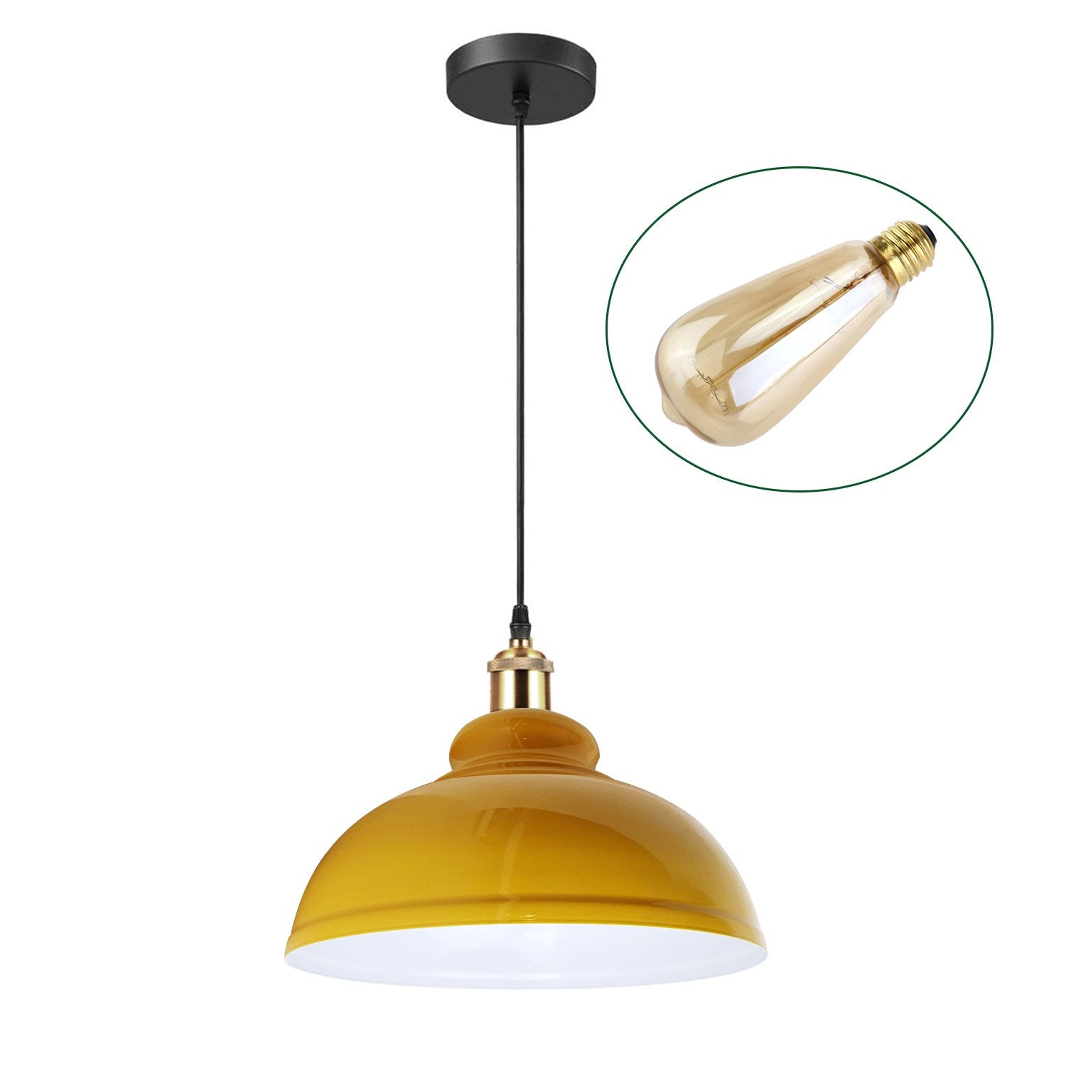 Retro Pendant Light Shade Vintage Industrial Ceiling Lighting LED Restaurant Loft With Free Bulb~2101-10