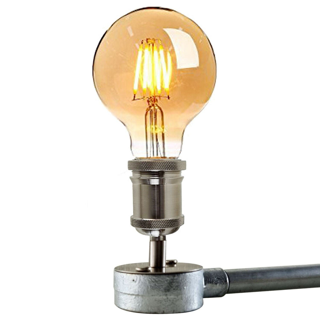 Vintage Industrial Pendant Light Galvanized Pipe Ceiling Light Fitting Metal Lamp Fixture For Hotel, Restaurants, Bar, Dining Room, Garage~1239-4