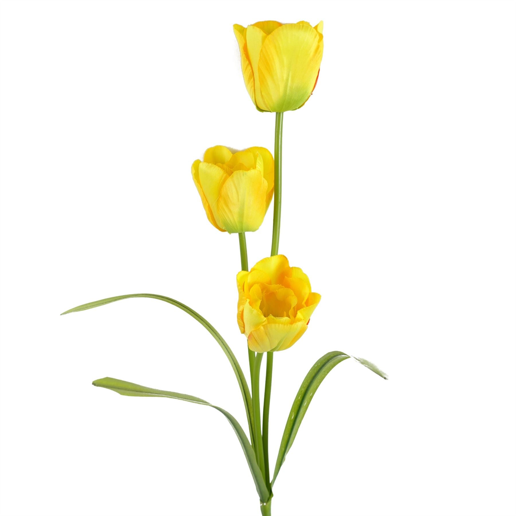 80cm Artificial Tulip Yellow Stem-0